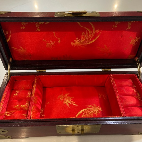 Red Decorative Box with Gold Accents - Picture 6 of 15
